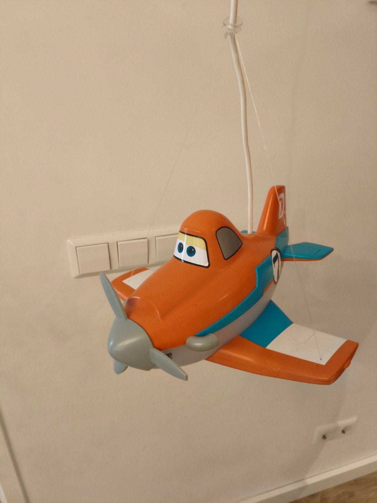 Kinderlamp Planes Dusty - Plafondlamp Vliegtuig, Kunststof, Gebruikt, Kinderkamer, Speels, Disney Planes, Overige fittingen