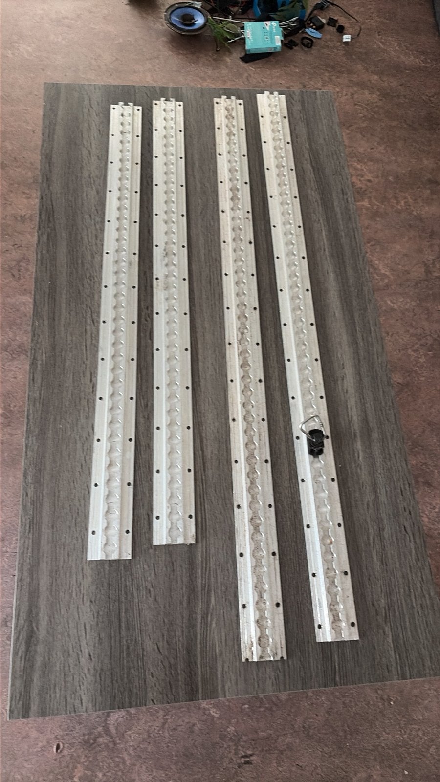 Bindrails - 2x 114 cm, 2x 95 cm, Ophalen, Gebruikt, Universele onderdelen