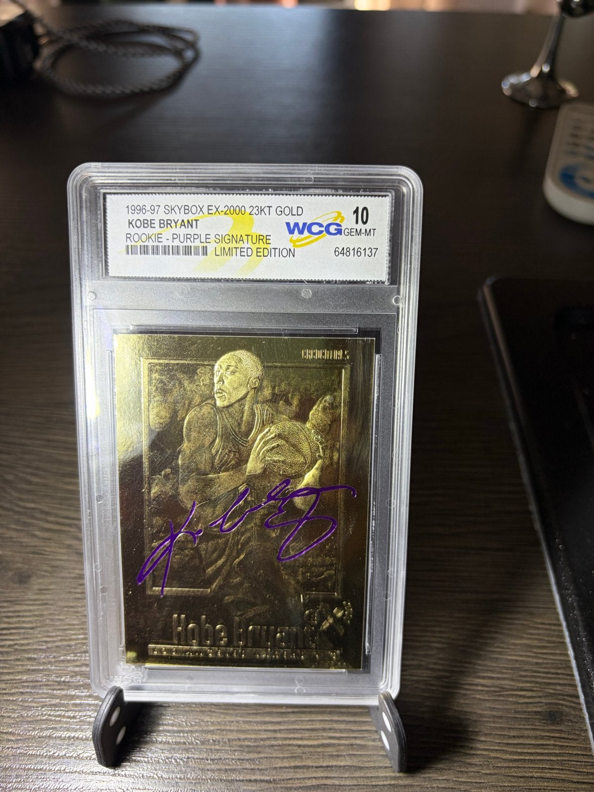 Kobe Bryant Rookie Kaart 1996-97 Skybox EX-2000 23KT Gold, Verzamelen, Ophalen of Verzenden, Nieuw, Overige sporten, Spelerskaart