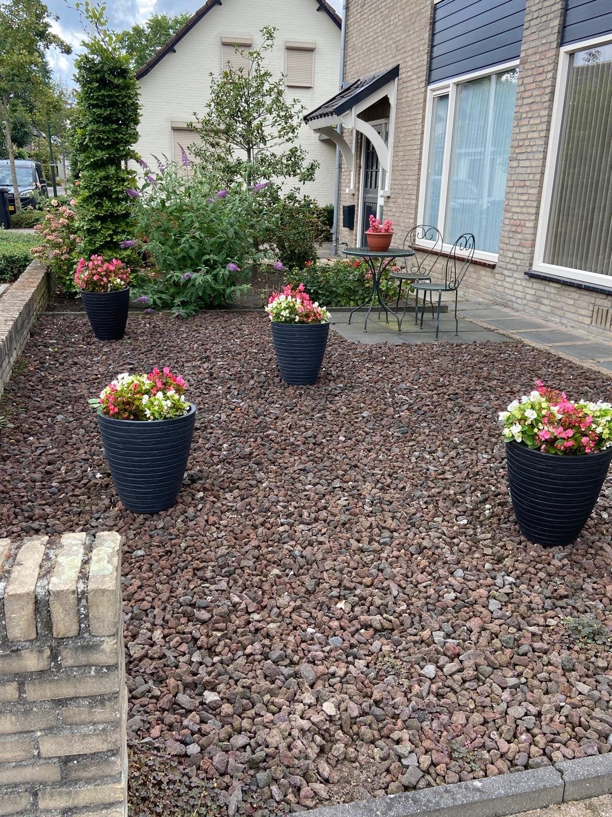 Lava split voor tuin of oprit - Gebruikt, Tuin en Terras, Ophalen, Gebruikt, Bruin, Split