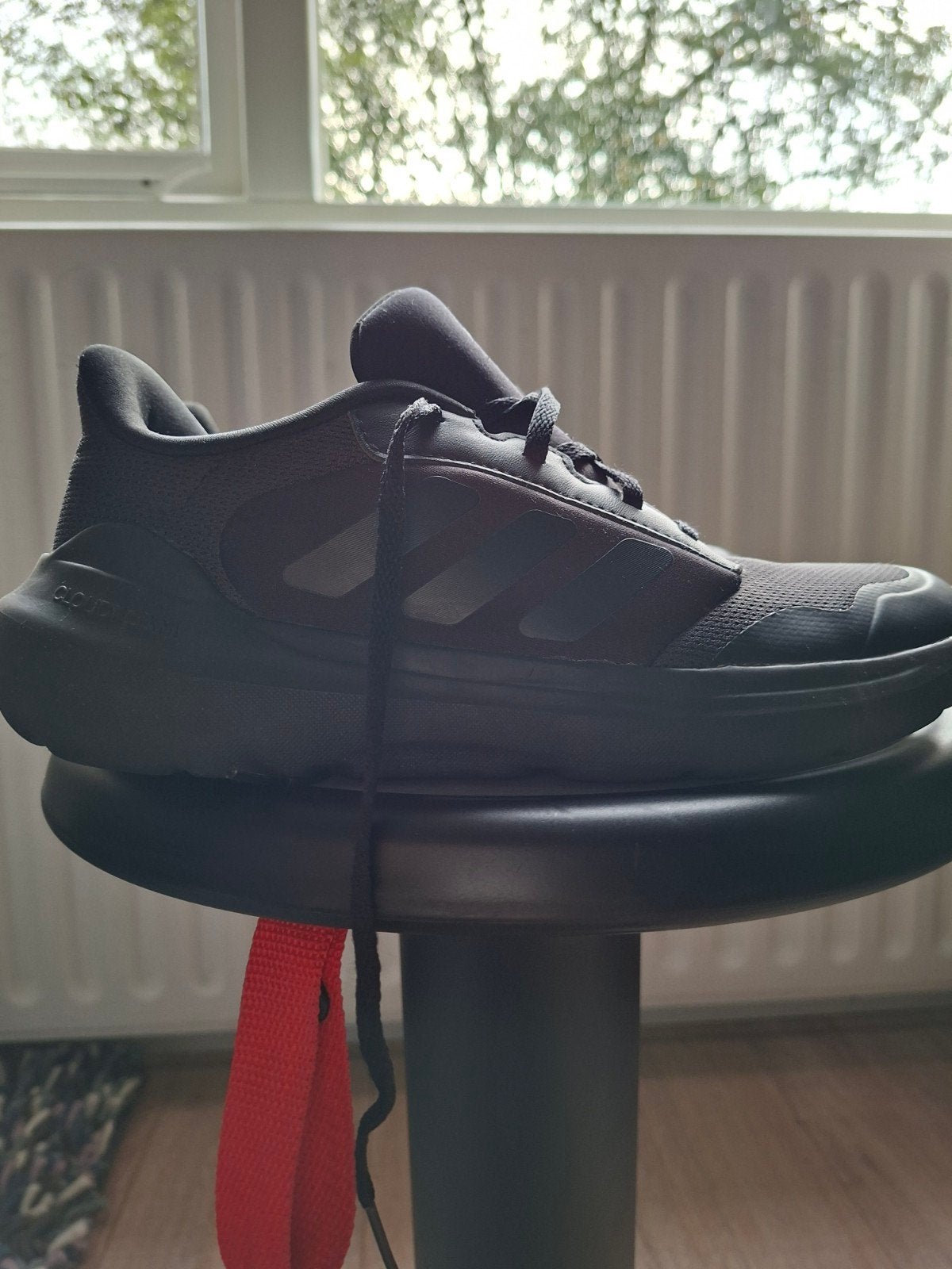 Adidas sneakers, cloudfoam, zwart, maat 40., Kleding | Heren, Verzenden, Adidas, Gedragen, Sportschoenen