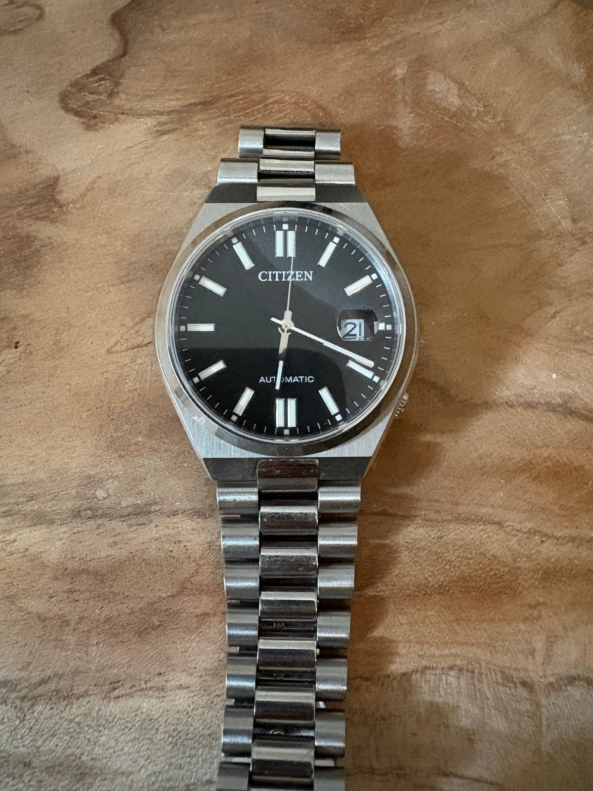Citizen Tsuyosa 40mm Automatisch Horloge, Sieraden, Tassen en Uiterlijk, Sporthorloges, Ophalen, Gebruikt