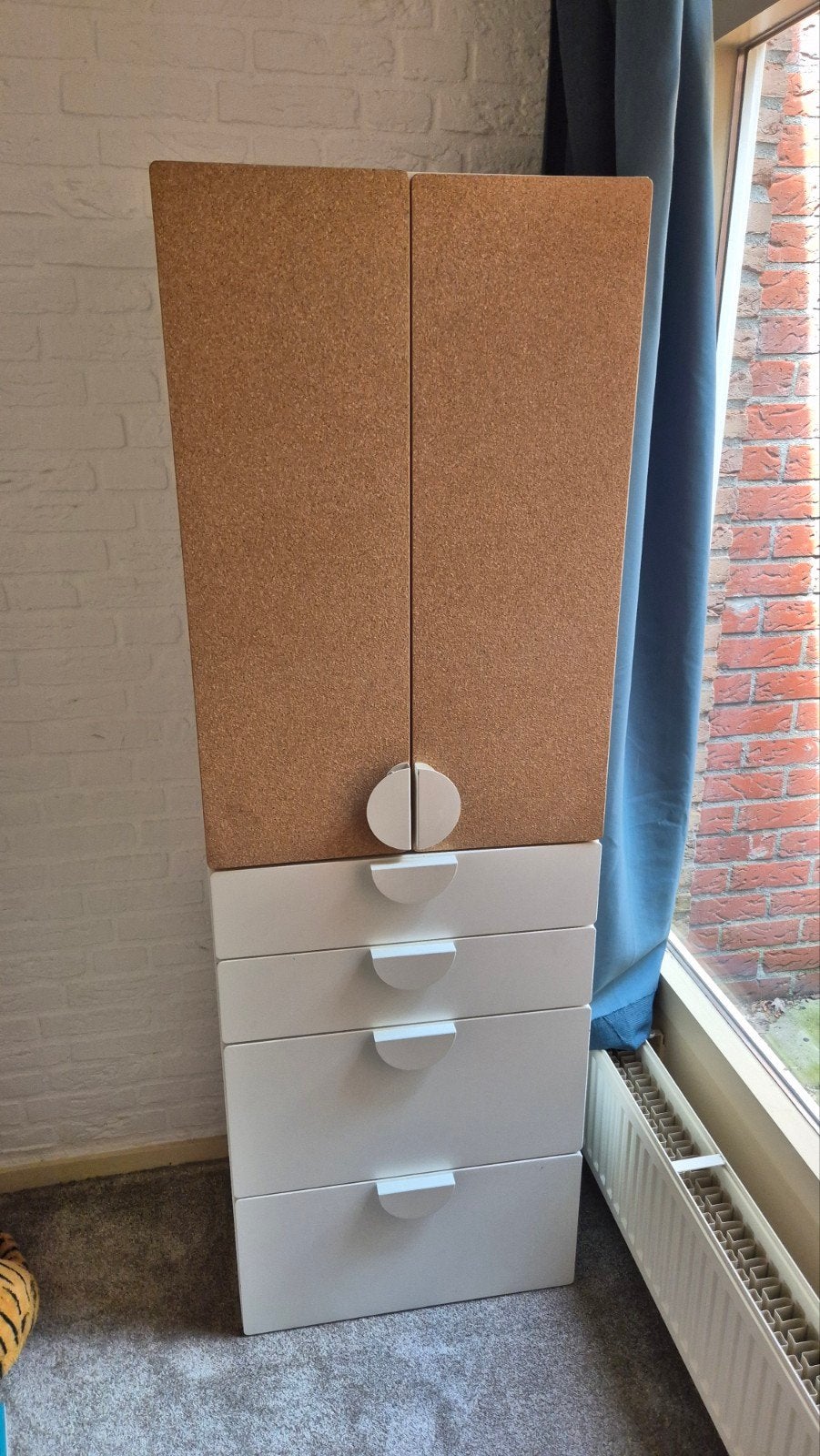 IKEA Kinder Kledingkast SMÅSTAD / PLATSA kurk, Huis en Inrichting, Kasten | Kledingkasten, Overige materialen, Gebruikt, 50 tot 100 cm