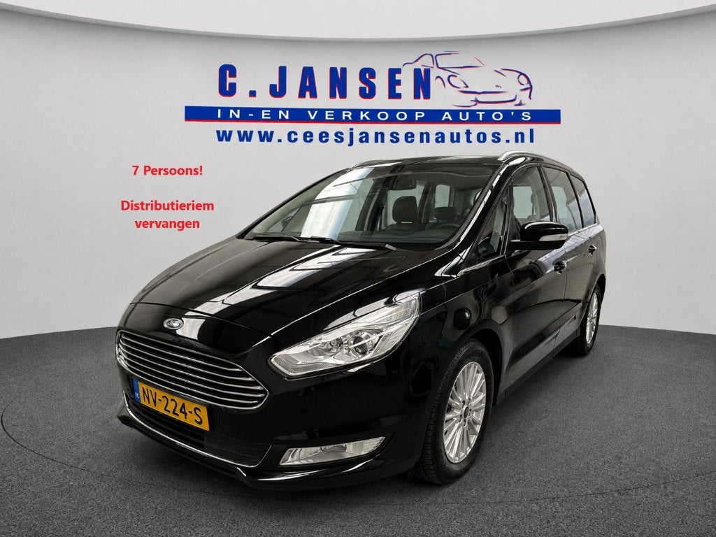 Ford Galaxy 1.5 Ecoboost 7-persoons Distri. riem verv., Auto's, Voorwielaandrijving, Dealer onderhouden, 15 km/l, 4 cilinders
