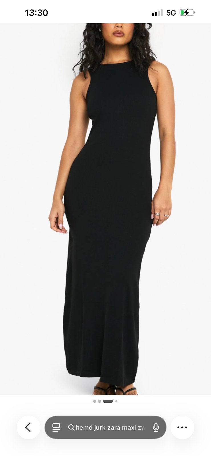 Zara jurk dress maxi lang zwart S nieuw zomer aansluitend, Zwart, Nieuw, Ophalen of Verzenden, Maat 36 (S)