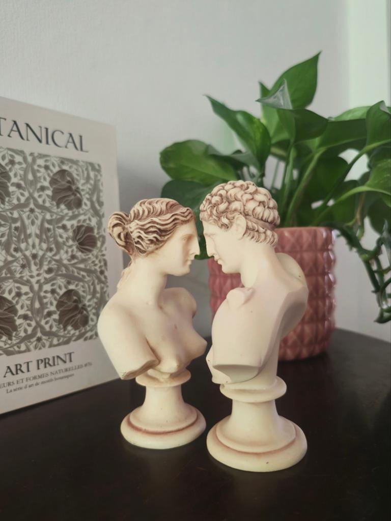 Hermes & Aphrodite beeldjes, Ophalen, Groep mensen, Minder dan 20 cm, Handgemaakt
