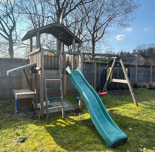 Speeltuig Jungle Gym met 2 swing, Ophalen, Zo goed als nieuw, Schommel