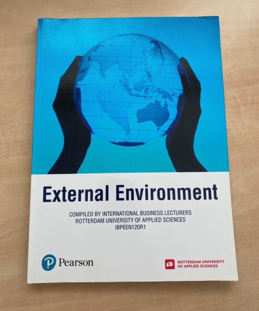 External Environment - Rotterdam University Applied Sciences, Boeken, Ophalen, Gamma, Gelezen, HBO
