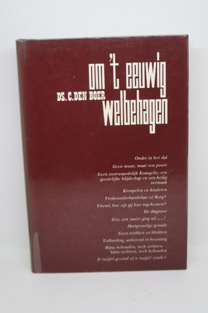 Om ‘t eeuwig welbehagen - C. den Boer, Ophalen of Verzenden, Gelezen