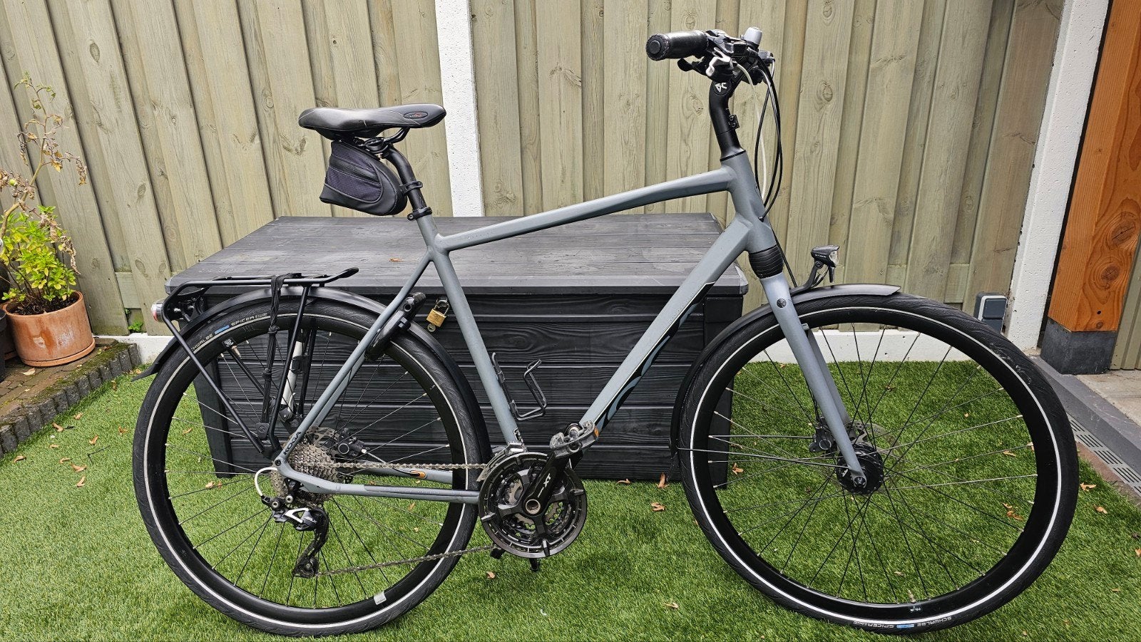 Koga F3 5.1 H60 V30 Herenfiets - Dolphin Grey, Gebruikt, Versnellingen, 57 tot 61 cm, Schijfrem