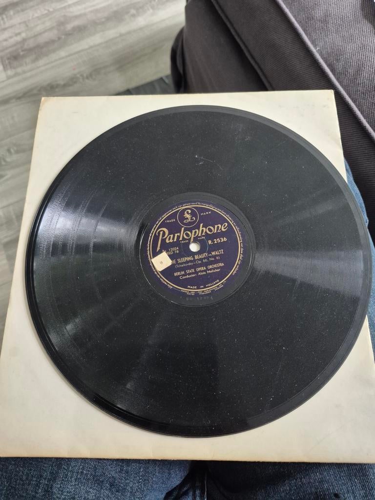 Parlophone 78 toeren plaat: Tsjaikovski & Dvorak, Ophalen of Verzenden, Classicisme, Gebruikt, Overige typen