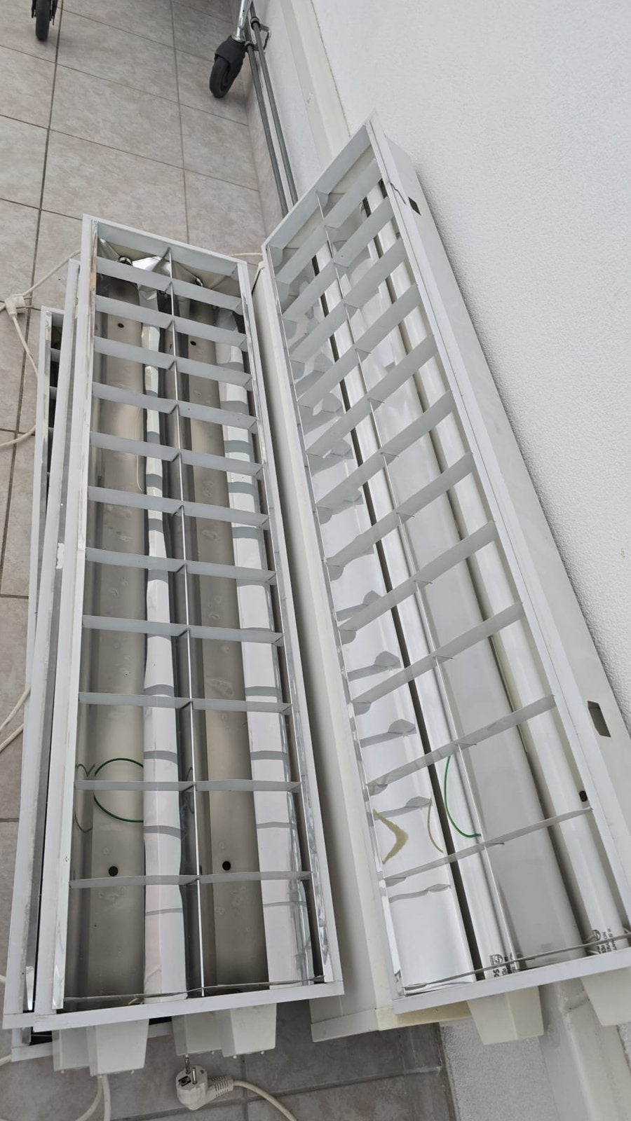 Plafondlampen met stekker TL 8 stuks, Ophalen, Zo goed als nieuw, Minder dan 50 watt