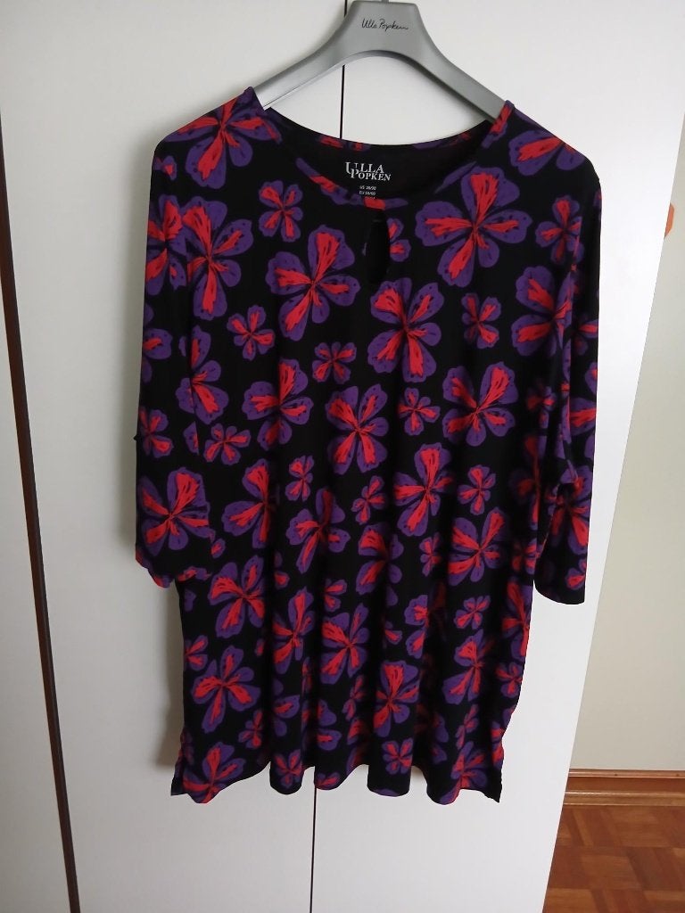 Z.g.a.n. longshirt van Ulla Popken / 58-60 / 1 x gedragen, Kleding | Dames, Grote Maten, Zwart, Ulla Popken, Zo goed als nieuw