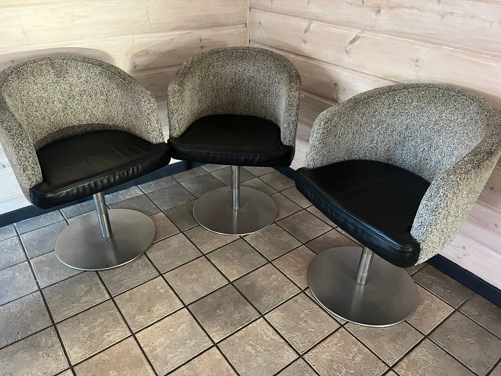 3 Hülstra draaibare eetkamer stoelen, Huis en Inrichting, Ophalen, Gebruikt, Overige kleuren, Drie
