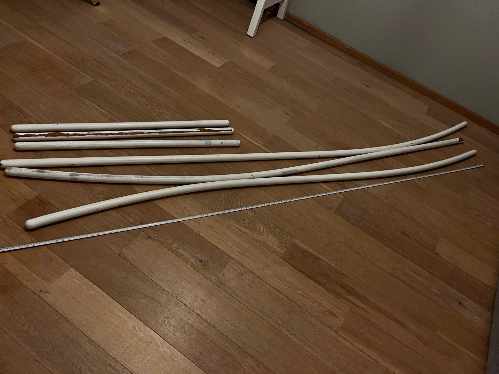 Houten trapleuningen, Doe-het-zelf en Verbouw, Ladders en Trappen, Ophalen, Gebruikt, Minder dan 2 meter
