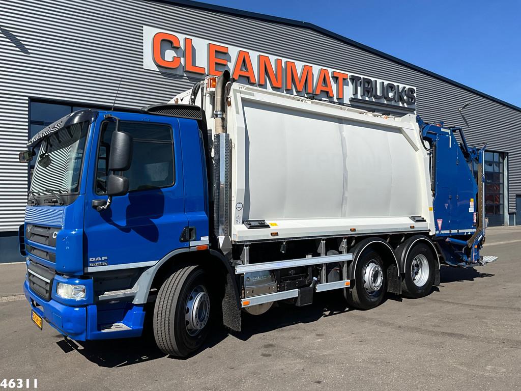 DAF FAG 75 CF 250 Geesink 20m³ (bj 2012), Auto's, Vrachtwagens, Automaat, Euro 5, Parkeercamera, Origineel Nederlands