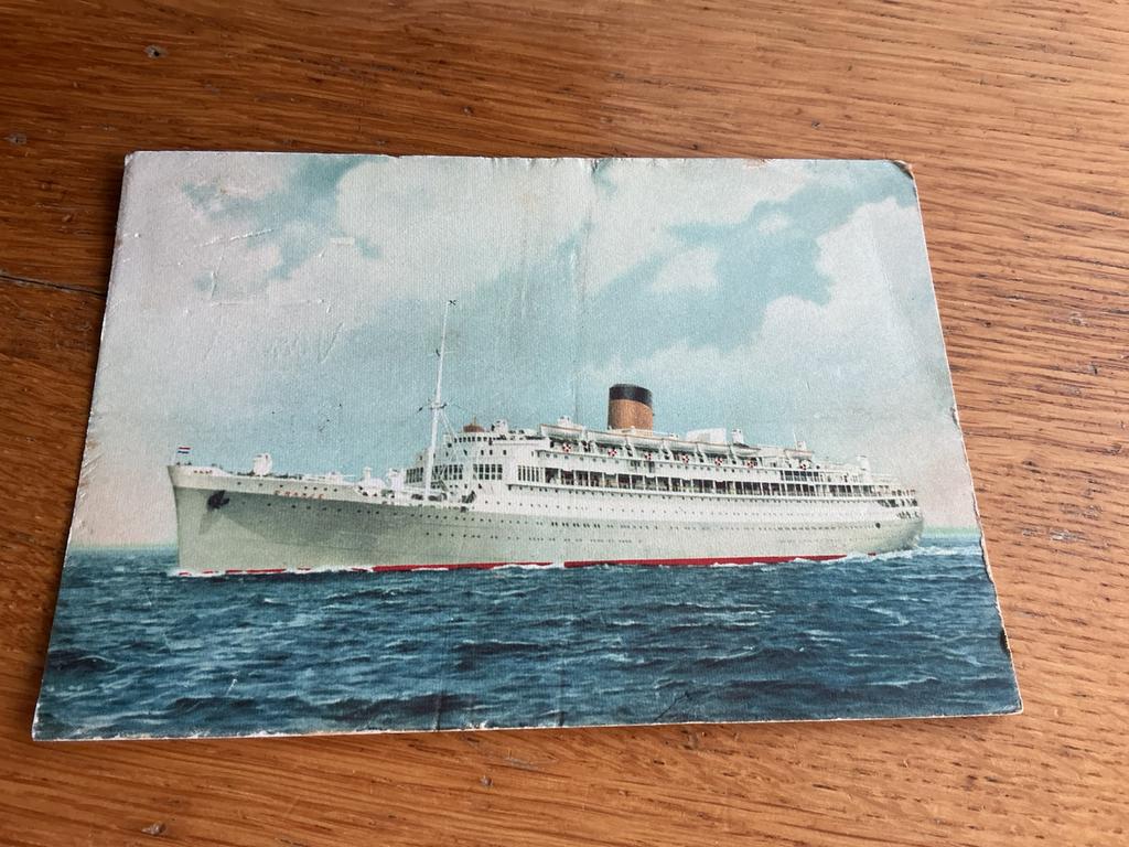 S576 MS ORANJE, Verzamelen, Scheepvaart, Ophalen of Verzenden, Zo goed als nieuw, Kaart, Foto of Prent