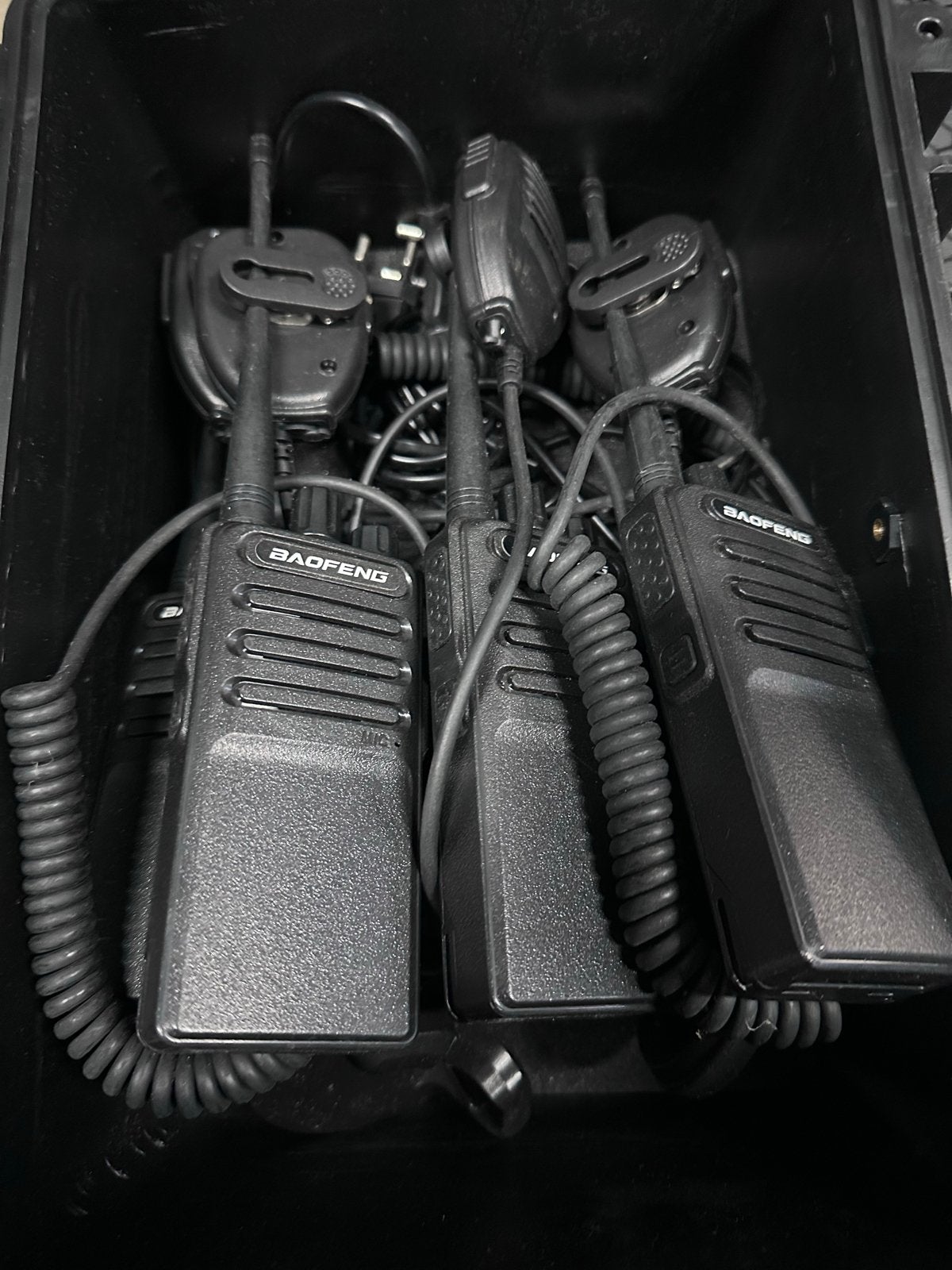 Baofeng Portofoonset met Opladers en Accessoires, Gebruikt, Ophalen of Verzenden, Portofoon of Walkie-talkie, Handsfree-functie