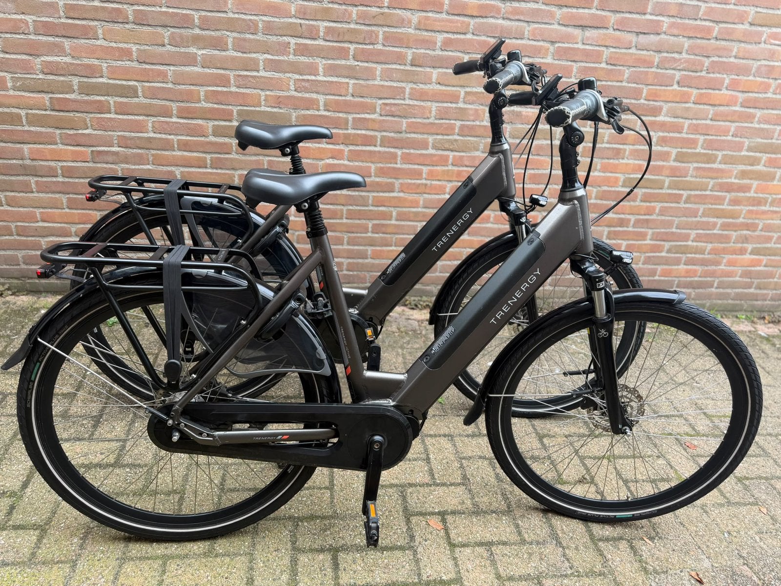 Set Electrische trenergy middenmotor fietsen, Fietsen en Brommers, Versnellingen, Zo goed als nieuw, 50 tot 53 cm, Schijfrem