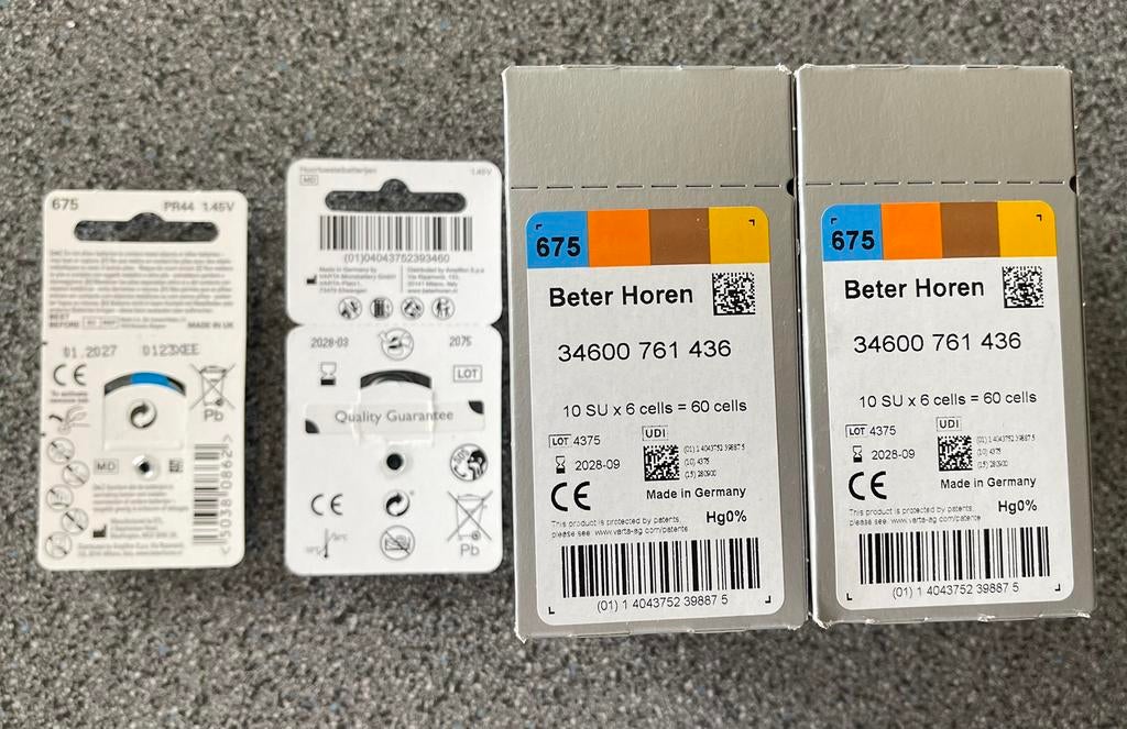Hoortoestelbatterijen, Ophalen of Verzenden, Nieuw