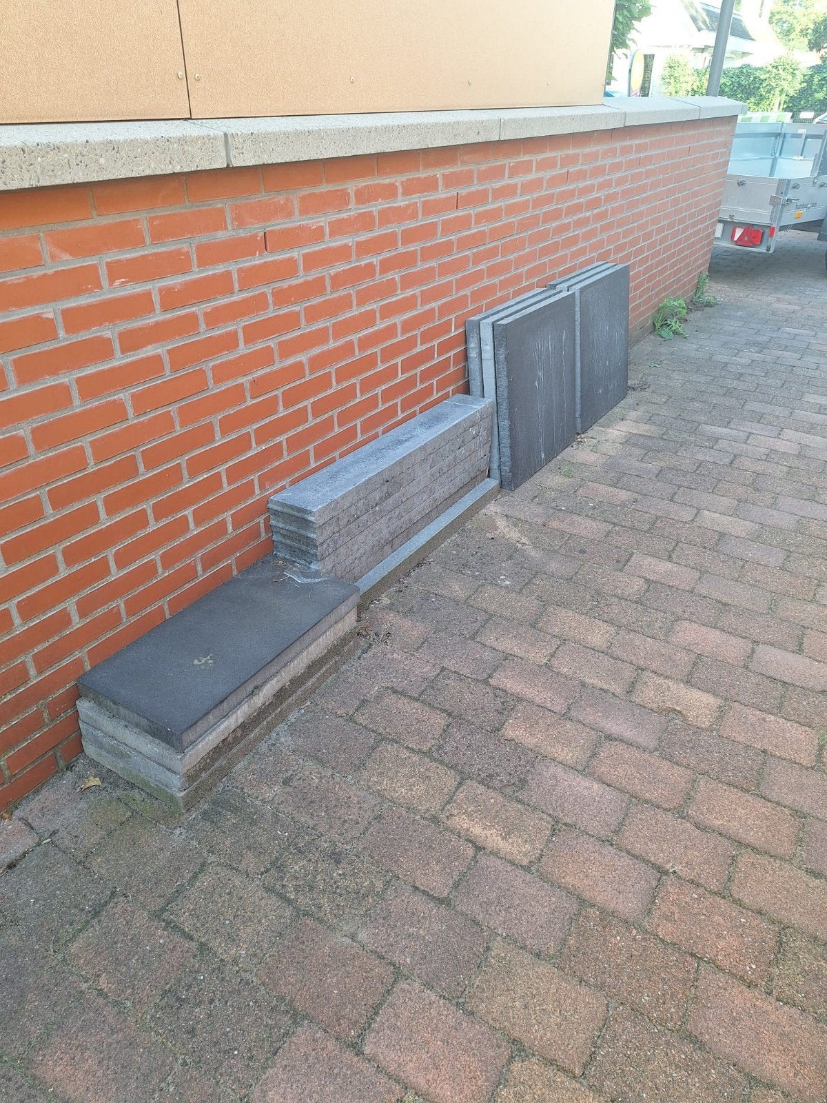 Tegels, Ophalen, Beton, Terrastegels