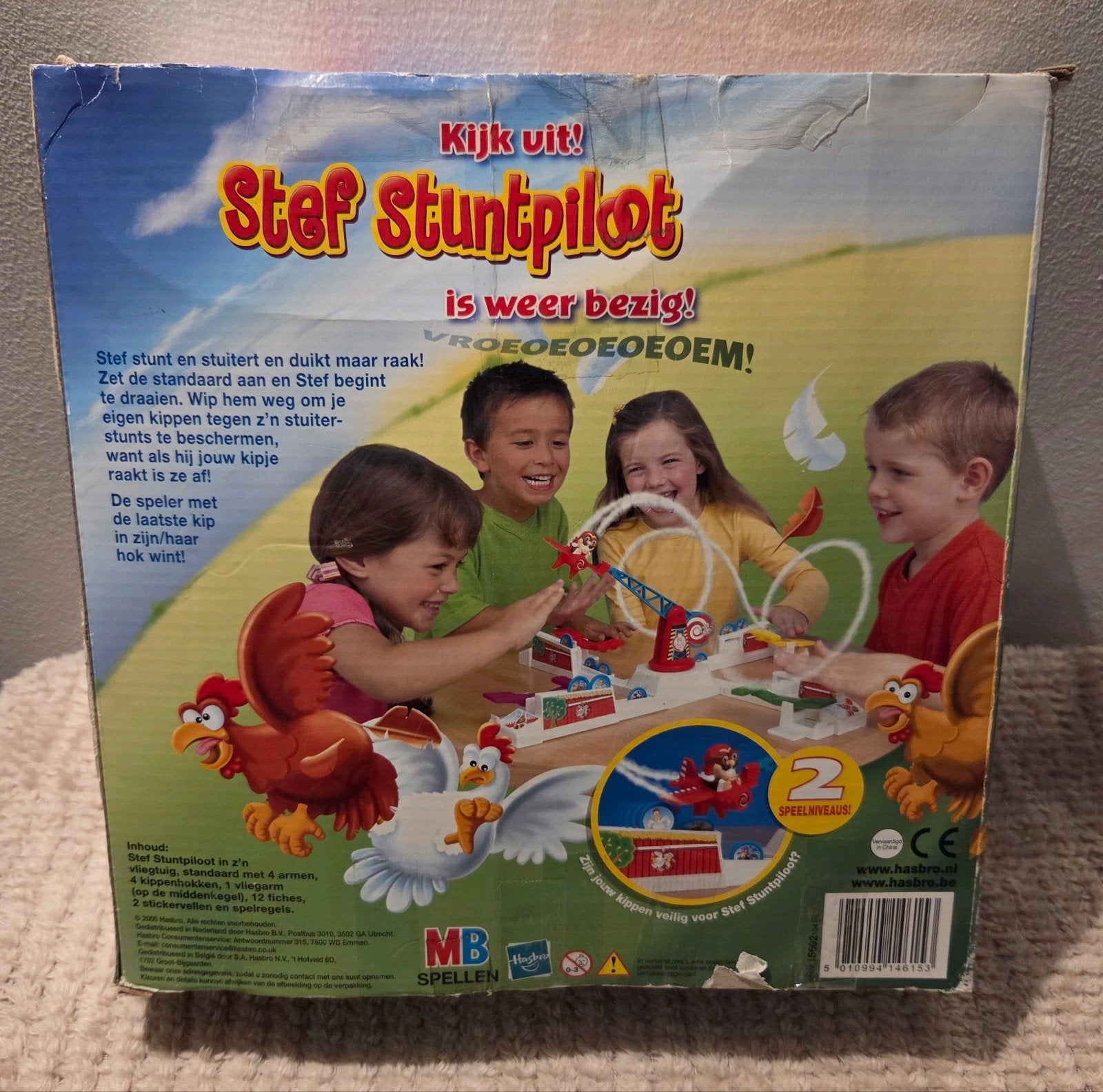 Stef Stuntpiloot - Gezelschapsspel, Hobby en Vrije tijd, Verzenden, Drie of vier spelers, De Entree 240, 1101 EE Amsterdam, Nederland