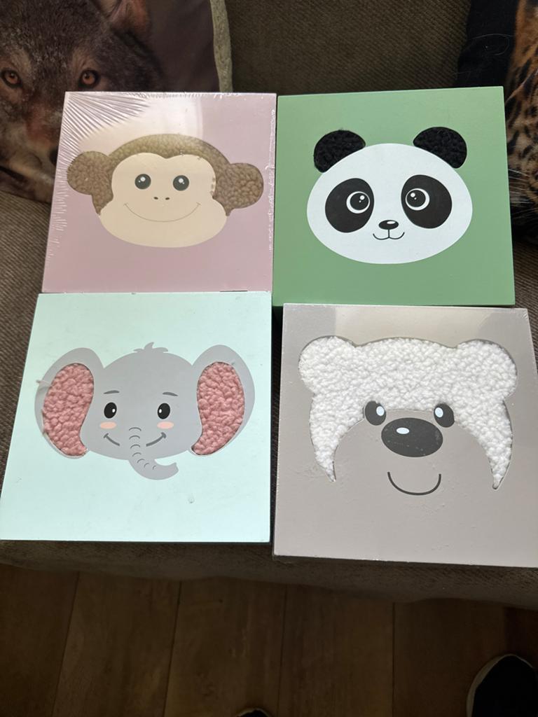 Set van 4 decoratieve opbergdozen met dierenmotieven, Huis en Inrichting, Woonaccessoires | Kisten, Ophalen of Verzenden, Nieuw