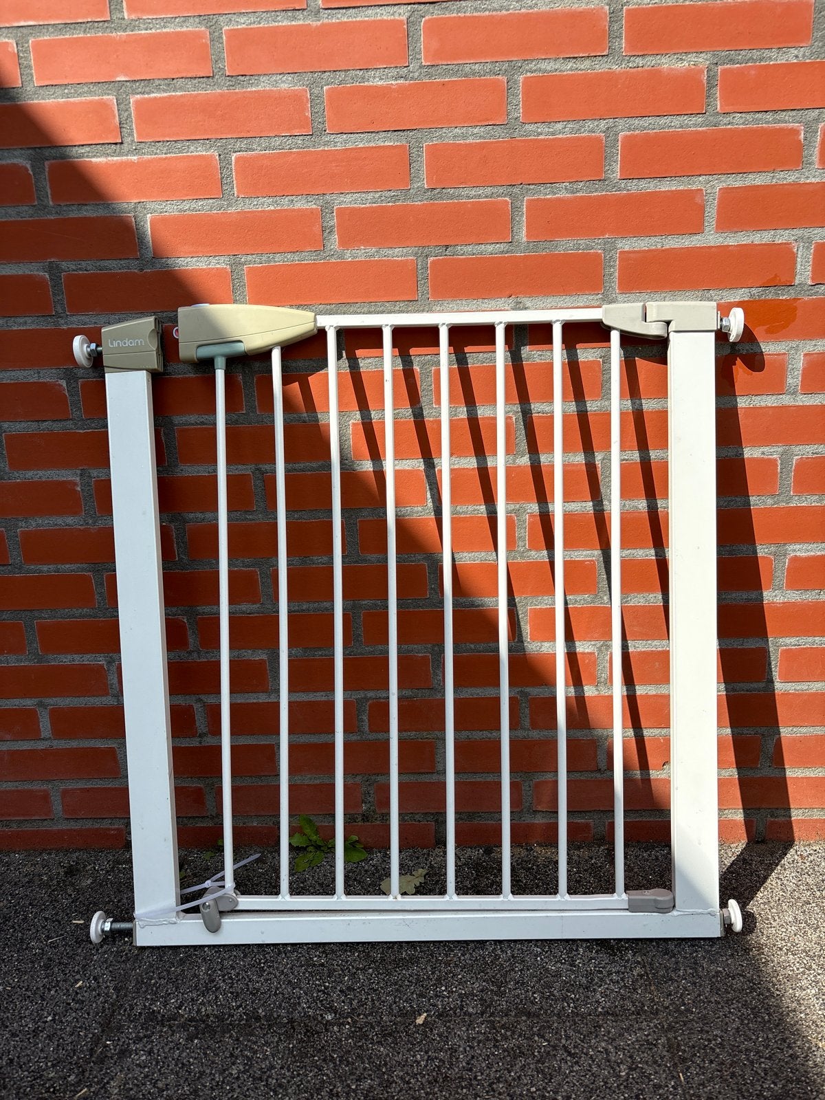 Lindam traphekje klemhekje 80cm - niet schroeven, Kinderen en Baby's, Traphekjes, Ophalen, Gebruikt, Klemhekje, Metaal of IJzer