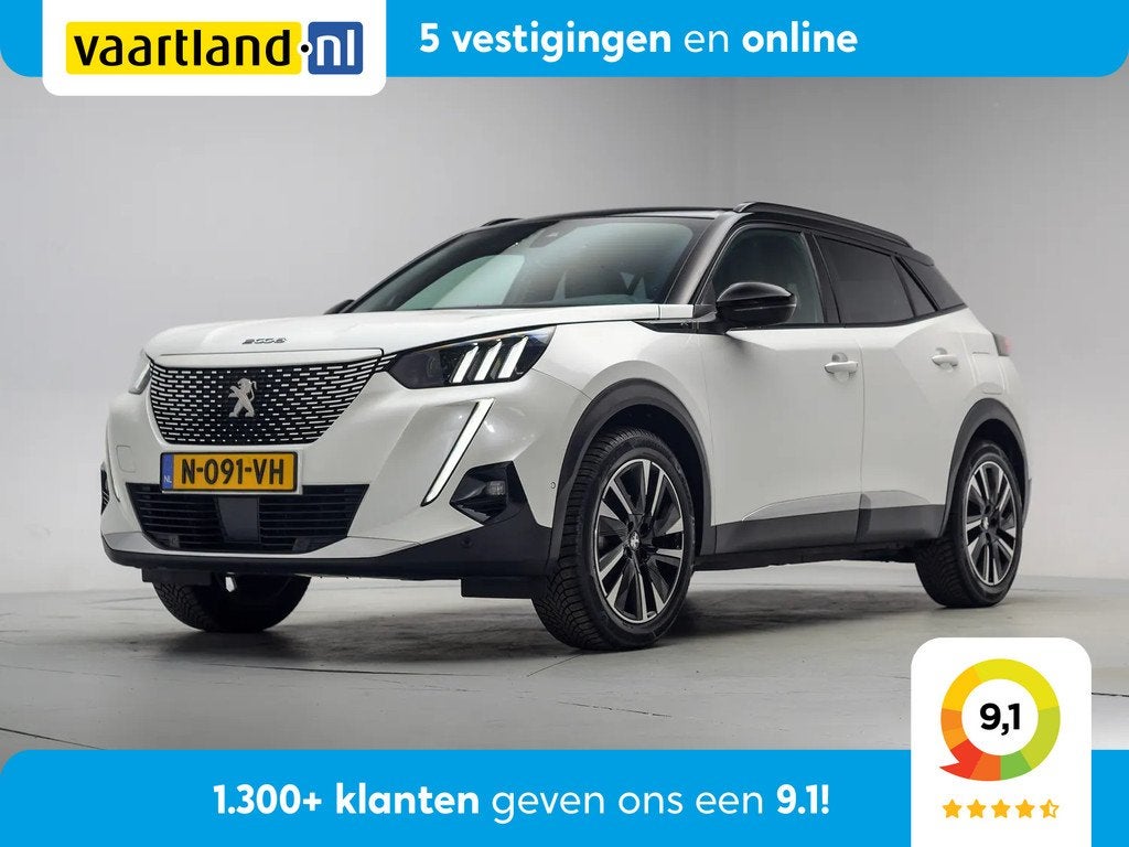 Peugeot e-2008 EV GT Pack 50 kWh 3-Fase [ Navi Camera Apple, Auto's, Peugeot, Gebruikt, Wit, Origineel Nederlands, Automatische klimaatregeling