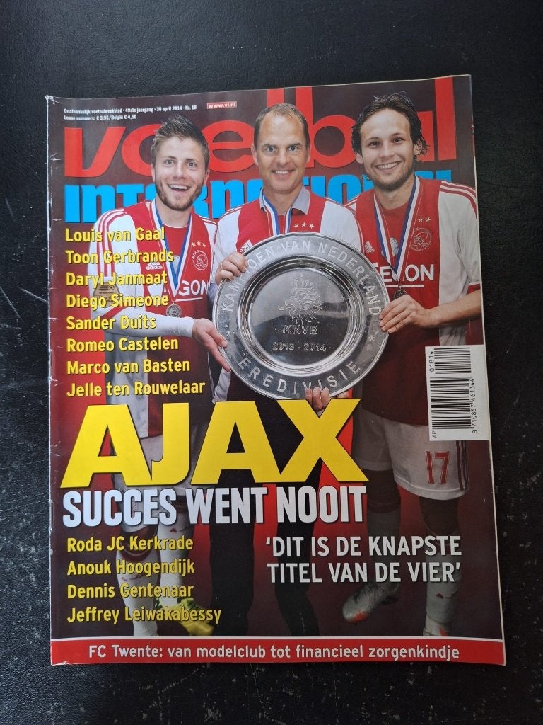 Magazine - Ajax landskampioen 2014, Ophalen of Verzenden, Zo goed als nieuw, Ajax, Boek of Tijdschrift