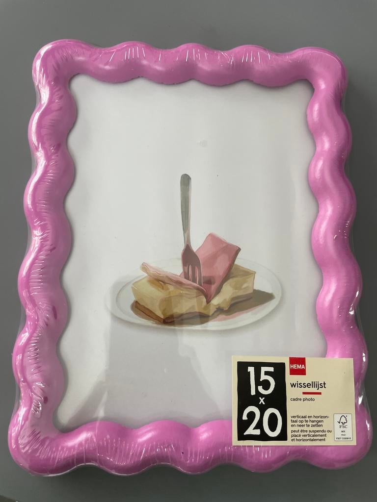 Roze HEMA Wissellijst 15x20 cm - Nieuw in verpakking, Minder dan 50 cm, Nieuw, Ophalen of Verzenden, Minder dan 50 cm