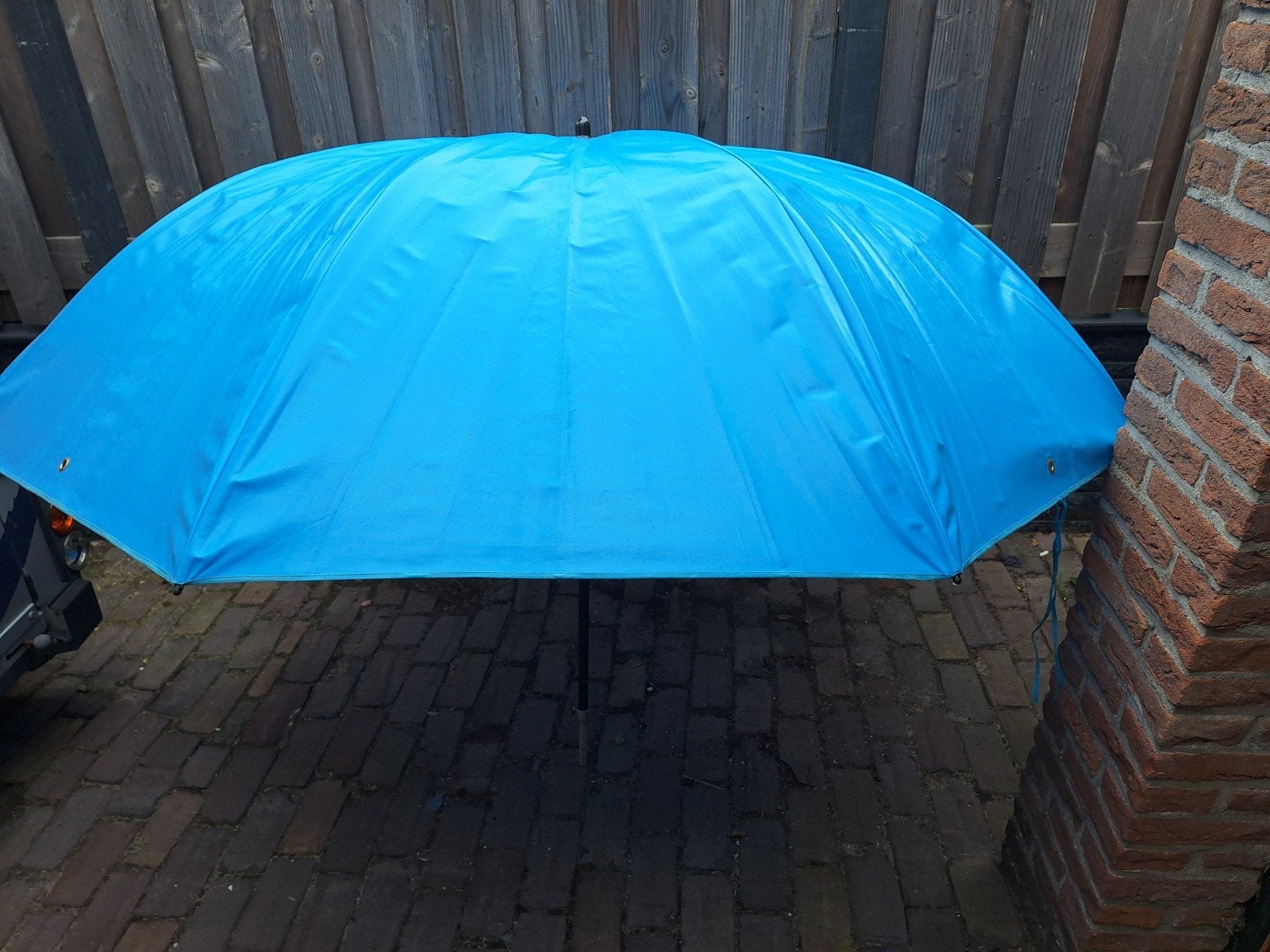 Grote Visparasol of montage parasol met Verstelbare Hoogte e, Strandparasol, Verstelbaar, Gebruikt, 2 tot 3 meter