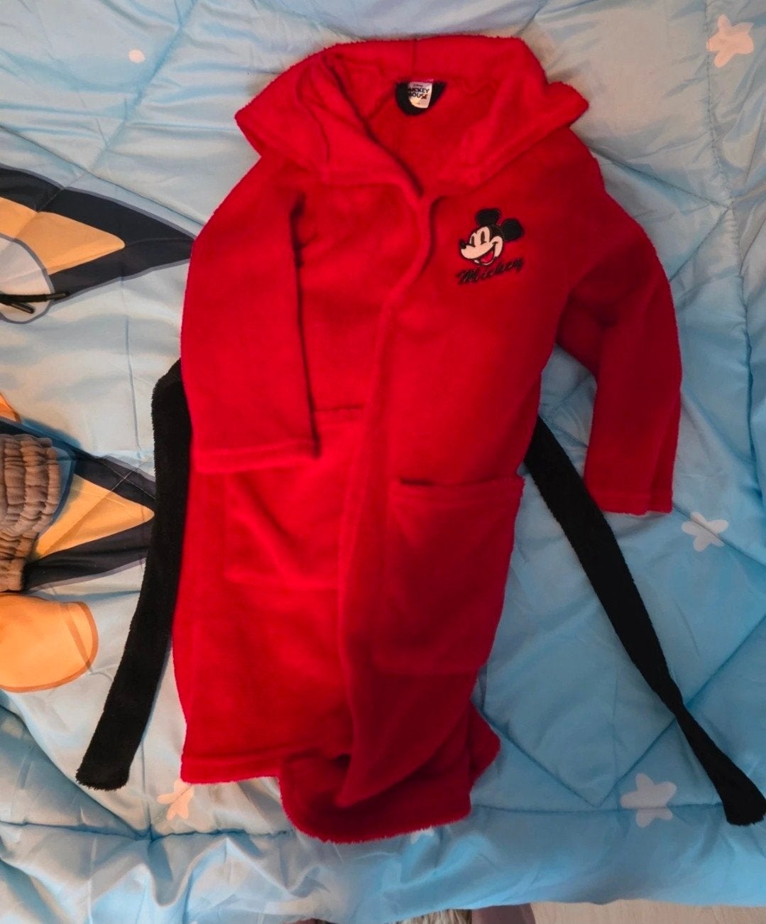 Leuke rode badjas met Mickey Mouse voor kinderen, Ophalen of Verzenden, Gebruikt, Disney, Jongen of Meisje