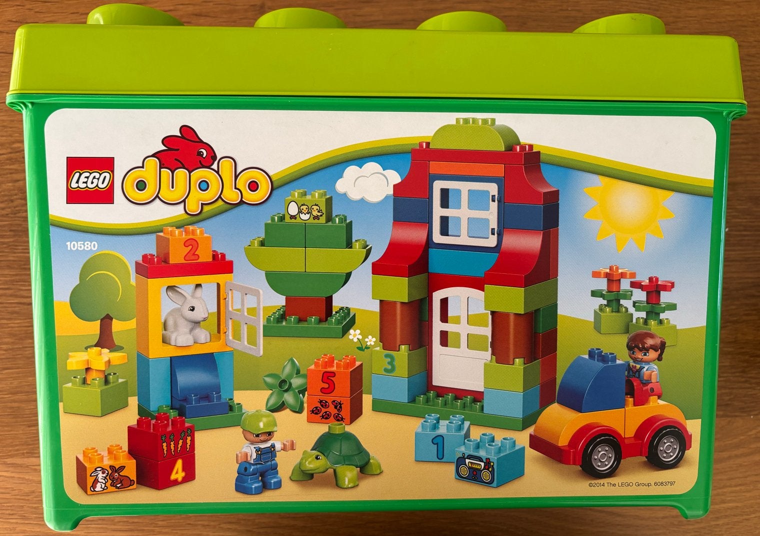 LEGO Duplo 10580 Luxe Bouwdoos met Figuren en Auto, Ophalen of Verzenden, Zo goed als nieuw