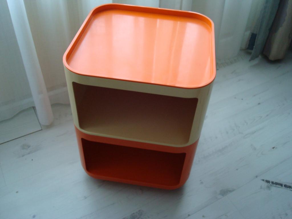 VINTAGE KASTJES 2X  KARTELL DESIGN ANNA CASTELLI  1960/70, Ophalen, Gebruikt