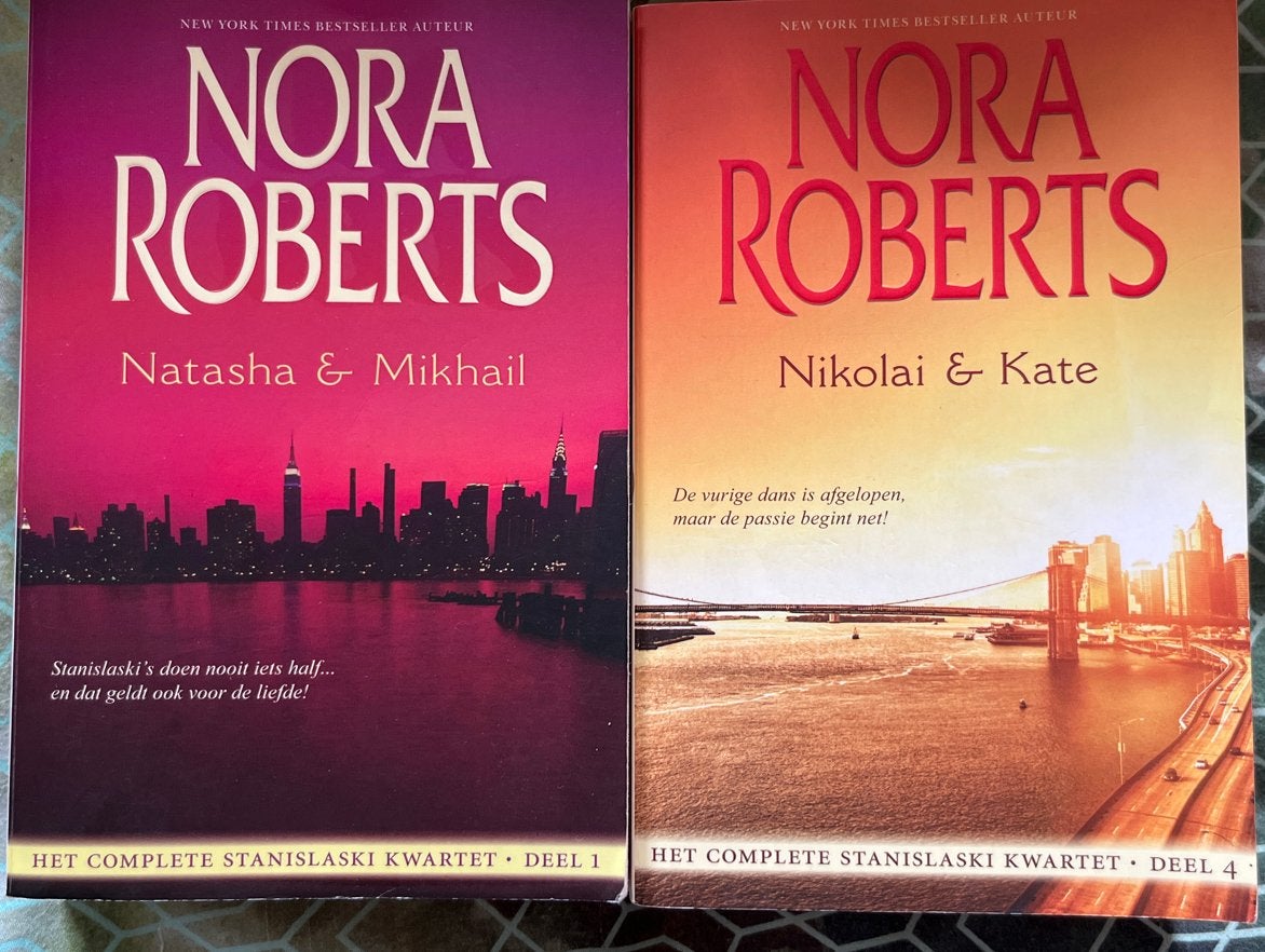 Nora Roberts - Het Complete Stanislaski Kwartet (Deel 1 & 4), Ophalen of Verzenden, Gelezen