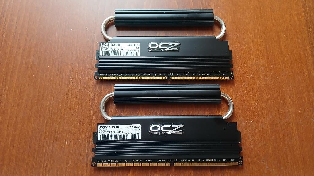 4GB (2x2GB) OCZ Reaper DDR2-1150, Ophalen of Verzenden, Zo goed als nieuw, DDR2, Desktop