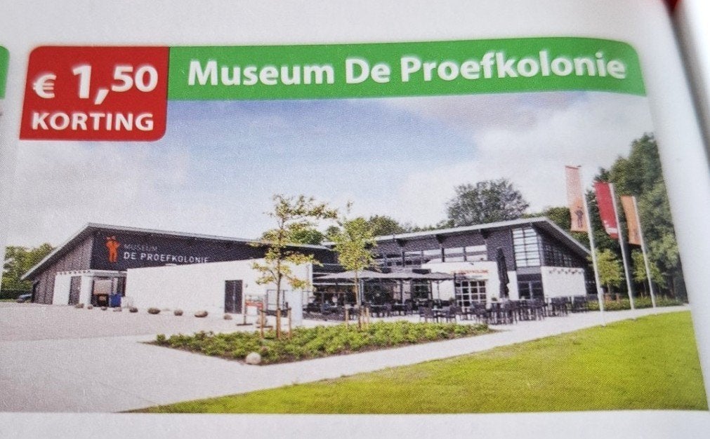 Museum De Proefkolonie kortingsbon, Tickets en Kaartjes, Drie personen of meer, Kortingskaart
