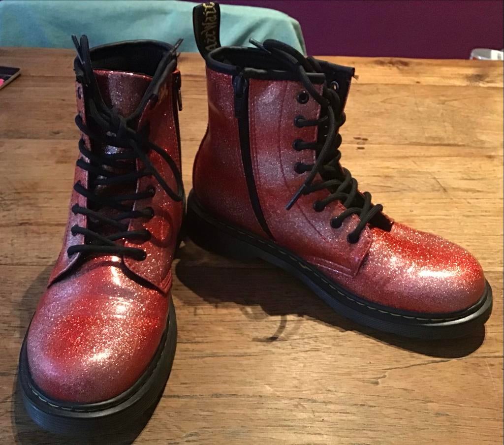 Dr. Martens Glitter Laarzen Maat 36, Kleding | Dames, Schoenen, Overige kleuren, Lage of Enkellaarzen, Ophalen of Verzenden, Zo goed als nieuw