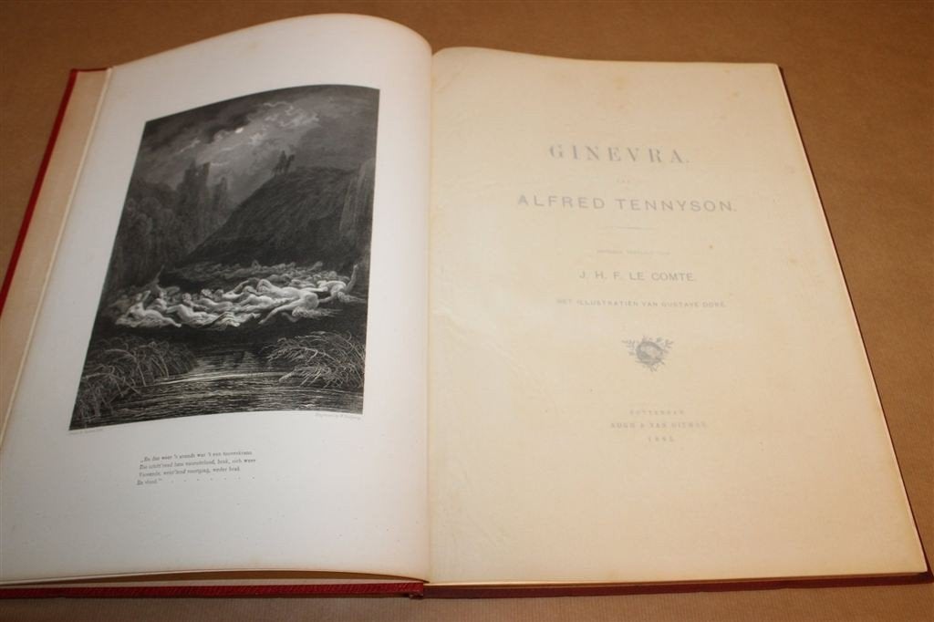 Ginevra 1885 — Zeldzame Tennyson Doré Prachtuitgave, Antiek en Kunst, Ophalen of Verzenden