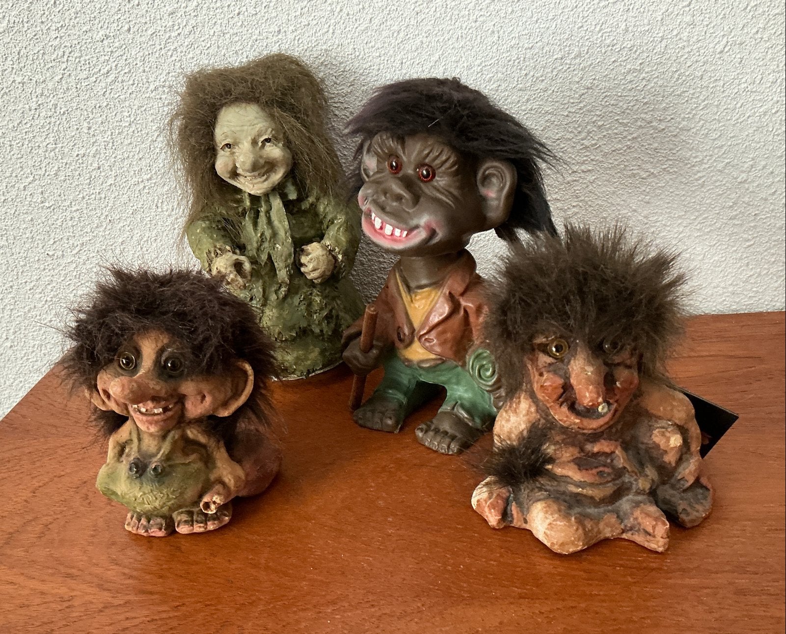 Set van 4 vintage Noorse trollen - NyForm en Fosse-Troll, Verzenden, Gebruikt