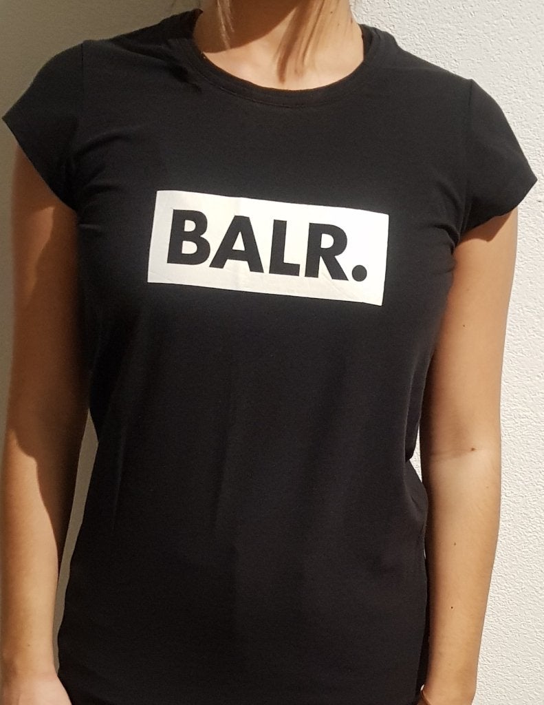 Balr dames merk t-shirt zwart maat xs origineel tshirt shirt, Verzenden, Zwart, Zo goed als nieuw, Korte mouw