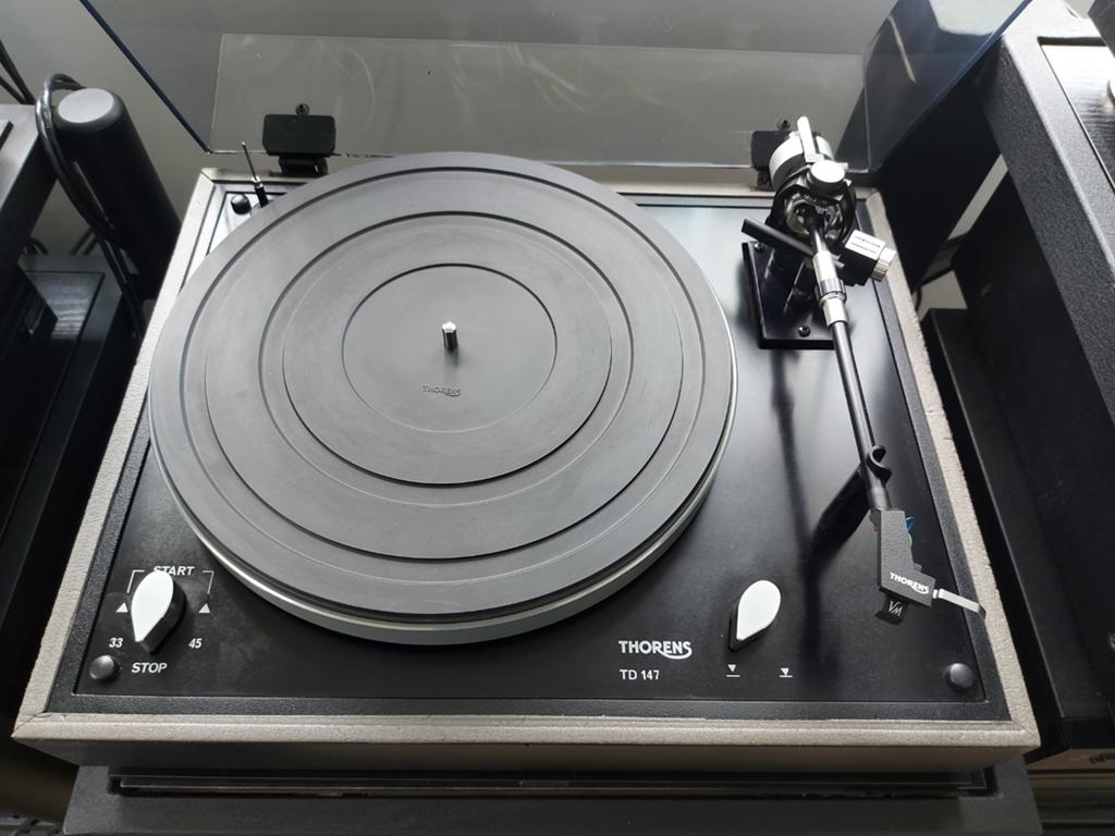 Thorens TD147 (= TD160 Super / MK II) + TP16 mkIII + Ortofon, Audio, Tv en Foto, Platenspelers, Ophalen, Gebruikt, Platenspeler