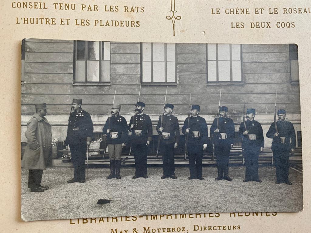GERESERVEERD Foto - inspectie militairen (MM), Verzamelen, Foto's en Prenten, Gebruikt, Foto, Ophalen of Verzenden, Voor 1940