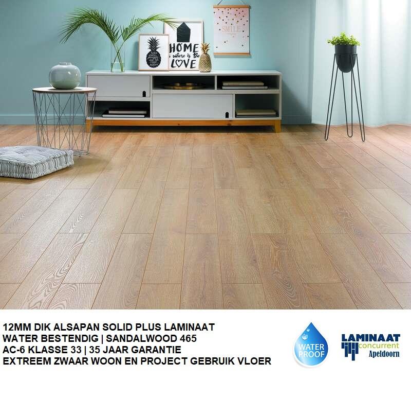 12mm Waterbestendig Laminaat Sandalwood AC-6 Klasse 33, Bruin, 75 m² of meer, Nieuw, Ophalen of Verzenden