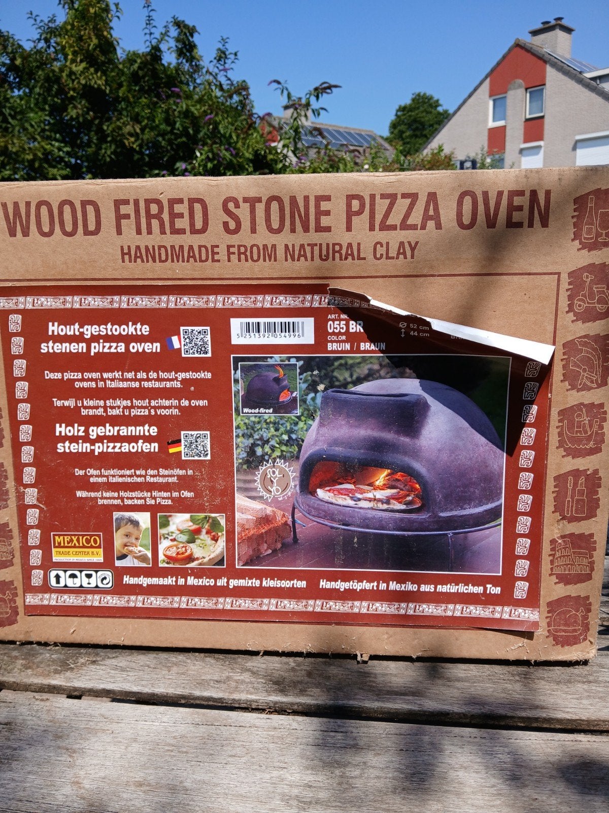 Houtgestookte pizza oven, Ophalen, Gebruikt