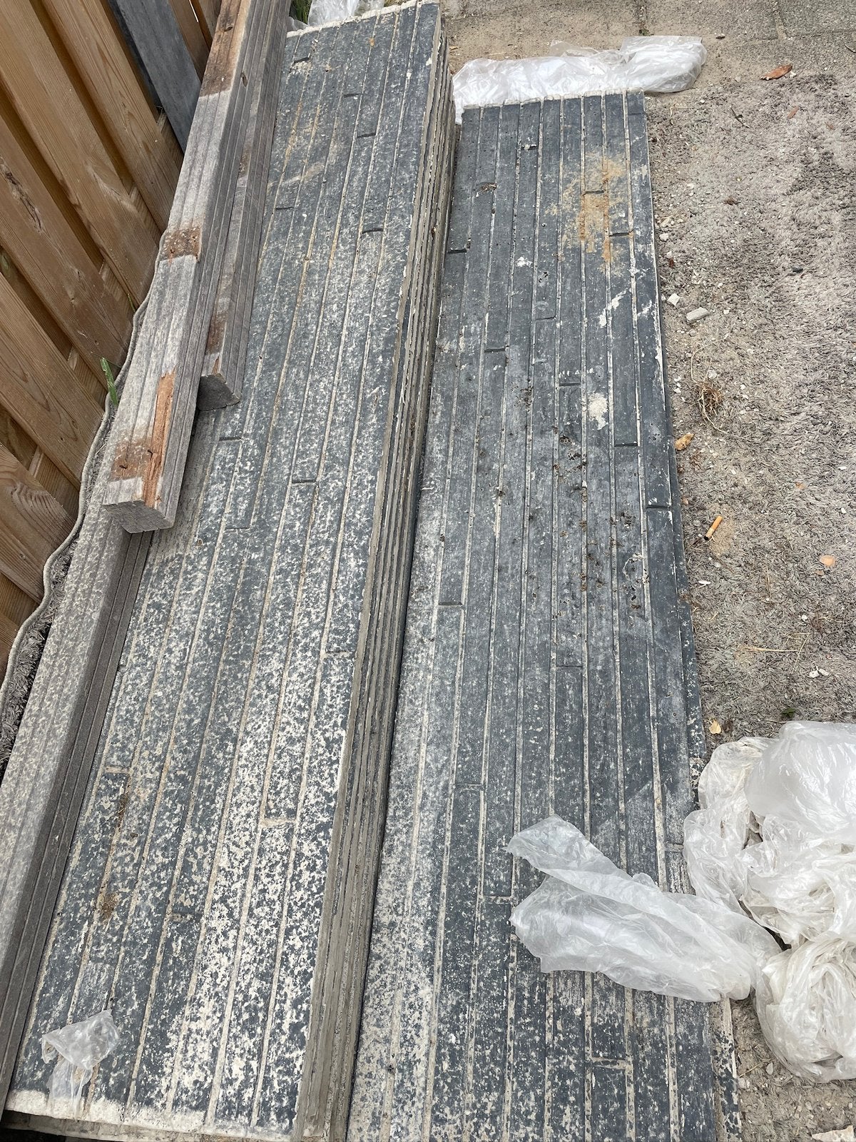 Beton schutting platen, Tuin en Terras, Ophalen, Zo goed als nieuw, Overige materialen