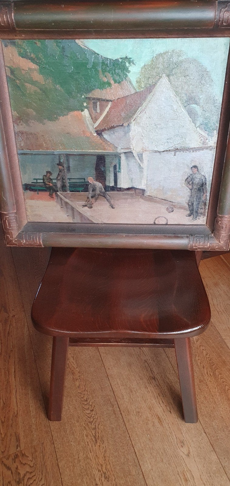 Olieverfschilderij P.M. Dollen - Spelende kinderen, Ophalen, Gesigneerd, Doek