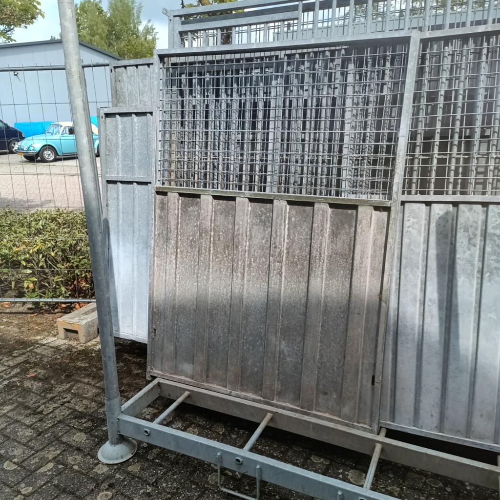 2 stuks 1,25m  175 hoog hondenkennel kennelpaneel 2/3 dicht