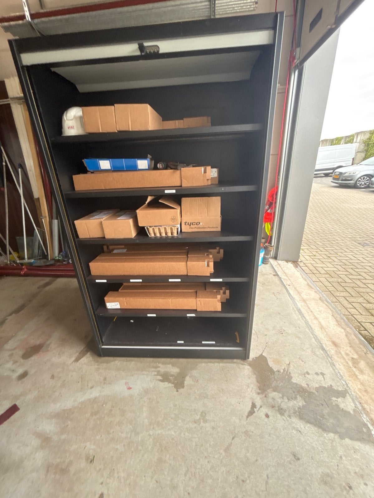 Grote rolluikkast met legplanken, Gebruikt, 100 tot 150 cm, 200 cm of meer, Ophalen of Verzenden